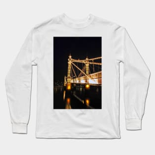 Albert Bridge River Thames London Long Sleeve T-Shirt